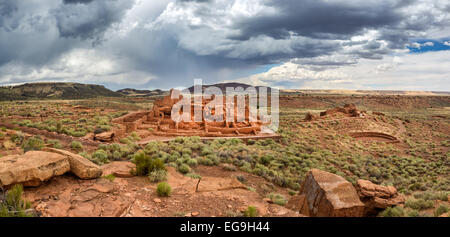 Wupatki pueblo ruins National Monument, Arizona USA Banque D'Images