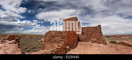 Wukoki complexe en ruines Wupatki National Monument, Arizona USA Banque D'Images