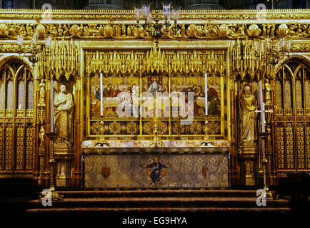 Le maître-autel, l'abbaye de Westminster. Londres. UK Banque D'Images