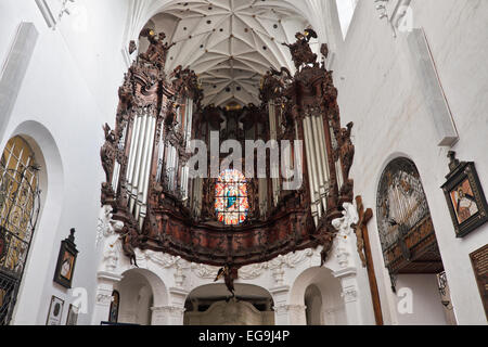 De l'intérieur de la cathédrale Oliwa - Gdansk, Pologne. Banque D'Images