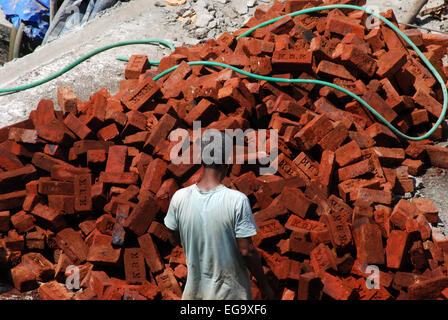 Construction en brique pour Mumbai Banque D'Images