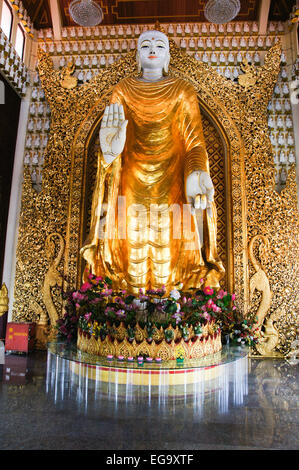 Temple de dhammikarama, Georgetown, Penang, Malaisie Banque D'Images