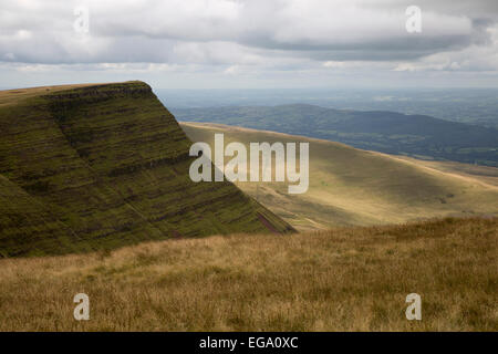 Picws du sur la Montagne Noire, près de Llanddeusant, parc national de Brecon Beacons, Carmarthenshire, Pays de Galles, Royaume-Uni, Europe Banque D'Images