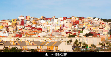 Logement dans l'état de la ville autonome de Melilla territoire espagnol en Afrique du Nord, Espagne Banque D'Images