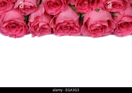 Roses sur anniversaire, fête des Mères ou la Saint-Valentin avec copyspace Banque D'Images