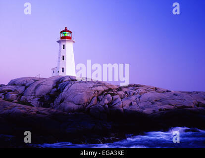 Phare de Peggy's Cove, Nova Scotia Canada Banque D'Images