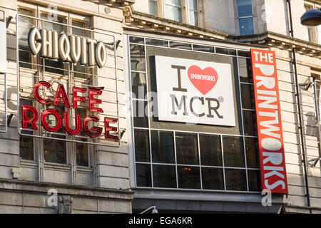 Le lieu de divertissement Printworks à Manchester. Banque D'Images