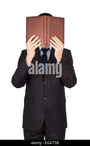 Costume homme livre isolé sur fond blanc Banque D'Images