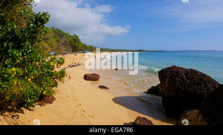 Makena Beach State Park, Maui, Hawaii Banque D'Images