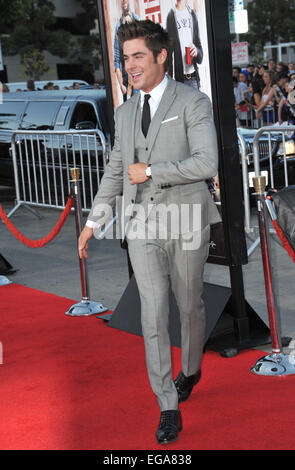 LOS ANGELES, CA - le 28 avril 2014 : Zac Efron lors de la première mondiale de son film "voisins" au Regency Village Theatre, Westwood. Banque D'Images