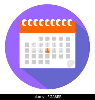 Icône de calendrier Banque D'Images