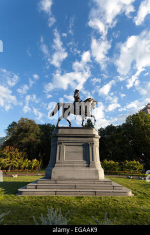 Statue de George Washington de Boston Banque D'Images