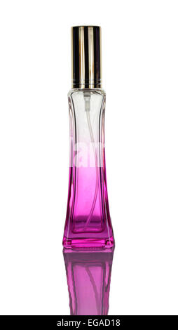 De nouveaux flacons de parfum qui ne sont pas en usage isolé sur fond blanc. Banque D'Images