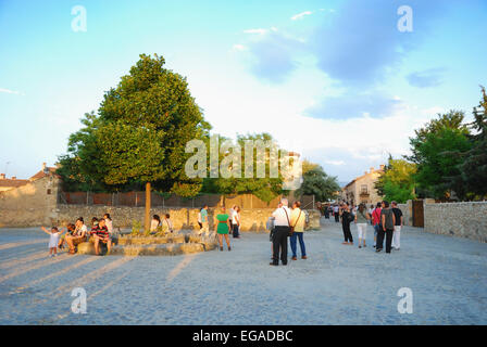 Pedraza, bougies jour concert Banque D'Images