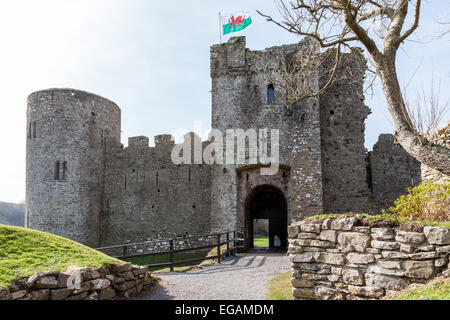 Château de Manorbier Banque D'Images