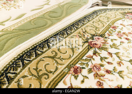 Fragment de tapis de laine close-up Banque D'Images