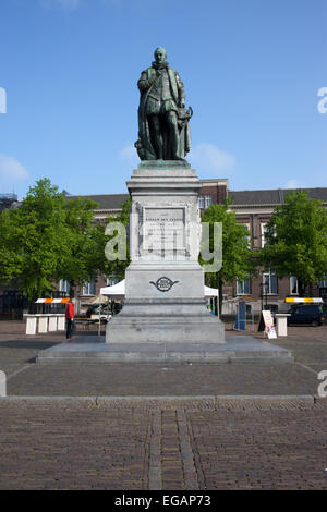 Guillaume le Taciturne (Willem den Eerste) statue in het Plein, La Haye, Hollande, Pays-Bas. Banque D'Images