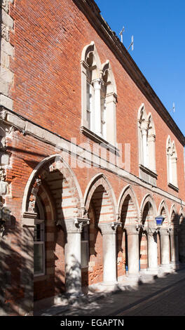 Poste de police à l'époque victorienne de la ville irlandaise de Gibraltar, Gibraltar, territoire britannique dans le sud de l'Europe Banque D'Images