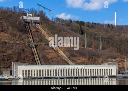 Stockage par pompage hydraulique, rivière Ruhr, 'voir', le lac Hengstey Banque D'Images