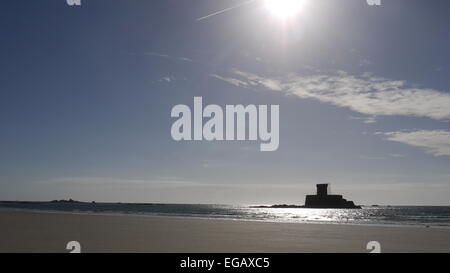 Rocco tower, St Ouens bay, Jersey, Royaume-Uni Banque D'Images