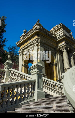 Escalier de Santa Lucia Hill, Santigo, Chili Banque D'Images