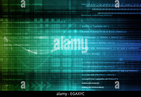 La technologie Open Source ou des technologies comme abstraite Banque D'Images