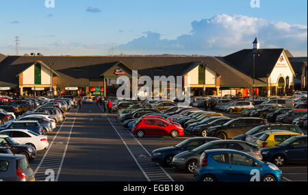 East Midlands Designer Outlet (McArthurGlen). Mansfield Road, South Normanton, DE55 2JW, Royaume-Uni. Le 21er février 2015. Banque D'Images