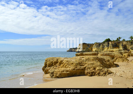 Vale do Olival Beach Rock formation Banque D'Images