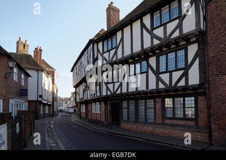 Maison des pèlerins, Strand Street, Sandwich, Kent, England, UK Banque D'Images