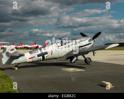 Messerschmitt Bf 109 (original) sur la piste. Hasselblad numérique haute résolution (shot) Banque D'Images