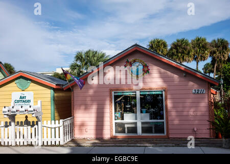 Jensen Beach Florida,Jensen Beach Boulevard,Art Cottages,local Way,shopping shopper shoppers magasins marché marchés achats vente,reta Banque D'Images