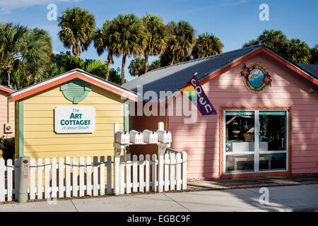 Jensen Beach Florida,Jensen Beach Boulevard,Art Cottages,local Way,shopping shopper shoppers magasins marché marchés achats vente,reta Banque D'Images