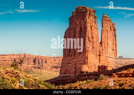 Courthouse Towers, Arches National Park, Utah, USA Banque D'Images