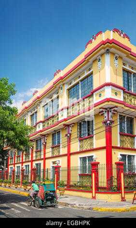 Maison coloniale à intramuros historique de Manille aux Philippines Banque D'Images