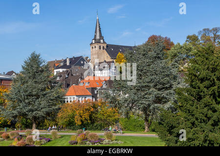 Kettwig, partie sud de la ville, rivière Ruhr à Essen, vieille ville, Banque D'Images