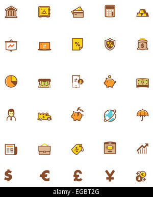 Vector voyage icon set Banque D'Images