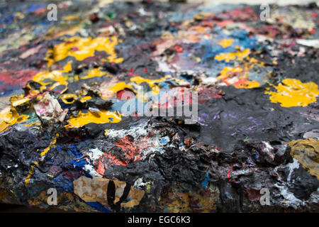 Palette de couleurs d'artistes Banque D'Images