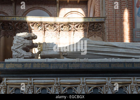 Sarcophage de la reine Margrethe du Danemark à Roskilde cathedral. j danemark Banque D'Images