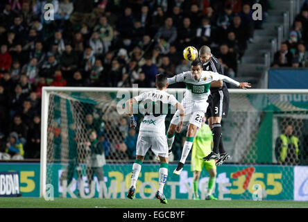 Elche, Espagne. 22 Février, 2015. La Liga match de football entre Elche CF vs Real Madrid Crédit : ABEL F. ROS/Alamy Live News Banque D'Images