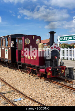 Hayling Station Railway (EHLR Est précédemment Hayling Light Railway)-PORTRAIT Banque D'Images