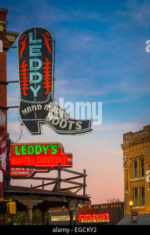 Fort Worth Stockyards au Texas Banque D'Images