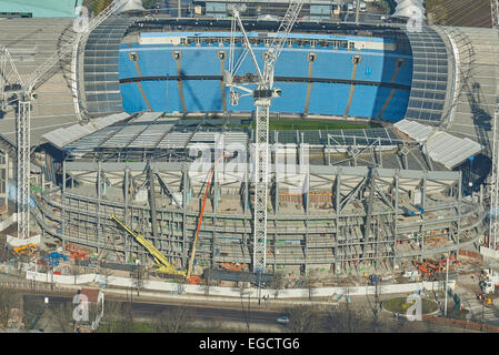 Photographie aérienne du stade Etihad, Manchester City Football Club Banque D'Images