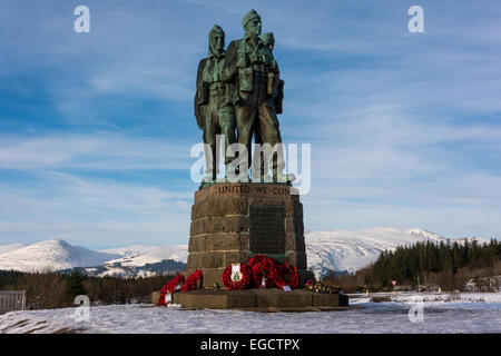 Mémorial Commando, Spean Bridge, Lochaber, Ecosse, Royaume-Uni Banque D'Images