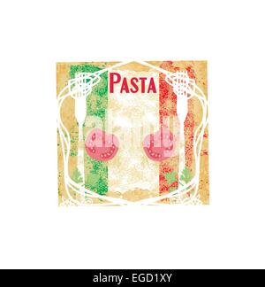 Motif pâtes - style Vintage Illustration de Vecteur