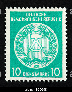 Timbre DDR Banque D'Images