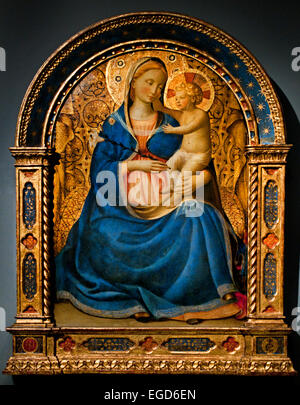 Madonna d'Humilité 1440 Fra Angelico c1395 -1455 peintre Florence Italie italien ( né Guido di Pietro ) Banque D'Images