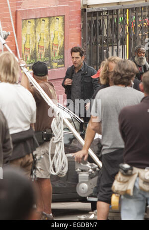 Marvel's 'Ant-Man' tournage à San Francisco avec : Paul Rudd Où : San Francisco, United States Quand : 19 août 2014 Banque D'Images