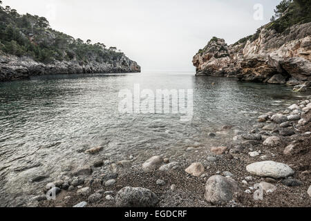 Cala de Deià, Deià, Majorque, Espagne Banque D'Images