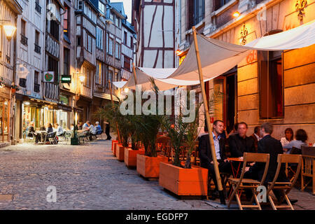 Bar-le-Vicomte, Rue de la Vicompte, Rouen, Seine-Maritime, Normandie, France Banque D'Images