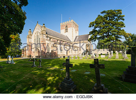 La Cathédrale de St Asaph, St Asaph, Denbighshire, au nord du Pays de Galles. Banque D'Images